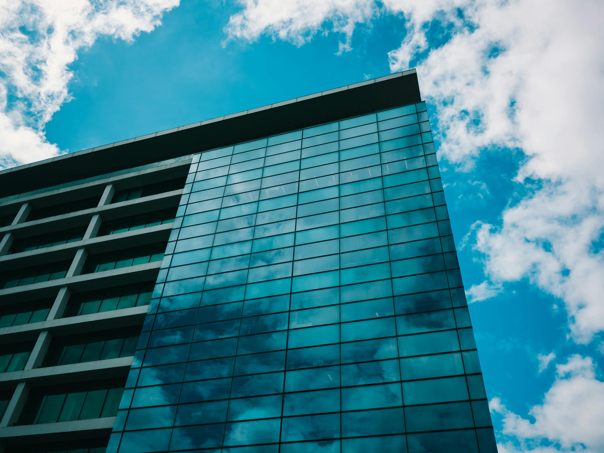 Glass Building - Outdoor Daylight Cloudy Reflection